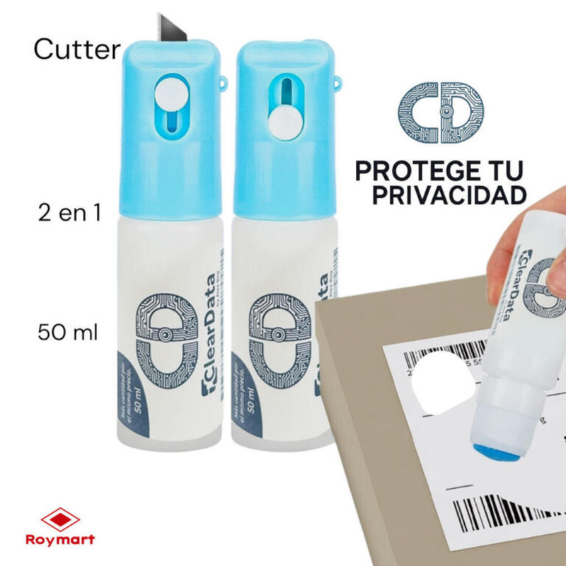 MARCADOR CLEAR DATA ANOMINIZADOR ENVASES UNIDAD C/CUTTER ALEX BOG ESI-0500 (12)