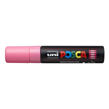 MARCADOR UNI-BALL POSCA PC-17K BISEL EXTRA GRUESO 15MM ROSA (13)