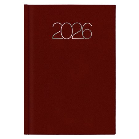 D07-DIETARIO BASE ITAL26 2026 PREMIUM  MARRON-321 D/P 14’5X20’5 CM 0D0758321