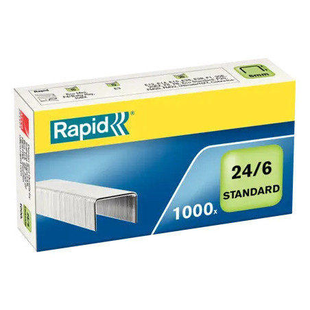 GRAPAS 24/6 CJ.1000 GALVANIZADAS RAPID