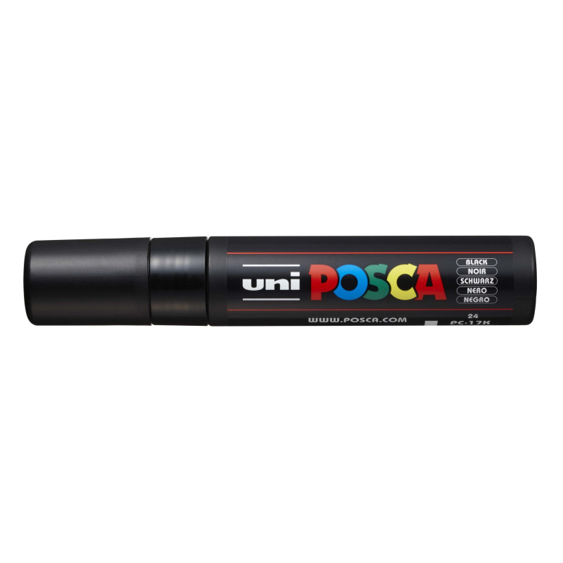 MARCADOR UNI-BALL POSCA PC-17K BISEL EXTRA GRUESO 15MM NEGRO (24)