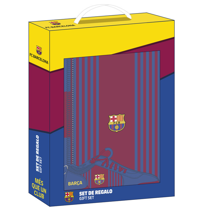 SET DE REGALO PEQ. F.C.BARCELONA 1ª EQUIP. 21/22 312129587 35*28 SAFTA22