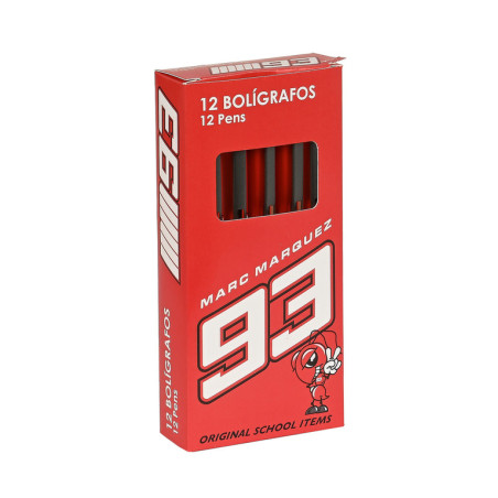 CAJA BOLIGRAFOS 12 PCS MARC MARQUEZ 312097169 13,7*6,5 SAFTA22