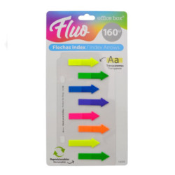 FLECHAS INDEX 160 U FLUO OFFICE BOX FLUO 16009 BLISTER UNIDAD