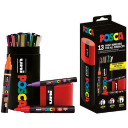 MARCD. POSCA SET 13u. SURTIDOS VIBRANTES 3 PUNTAS