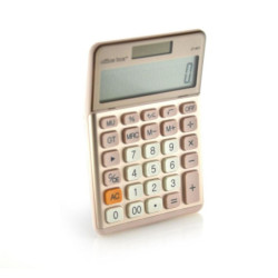 CALCULADORA ALUMINIUM OFFICE BOX ROSA LT-A142 BLISTER UNIDAD