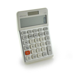 CALCULADORA ALUMINIUM OFFICE BOX BLANCO LT-A100 BLISTER UNIDAD