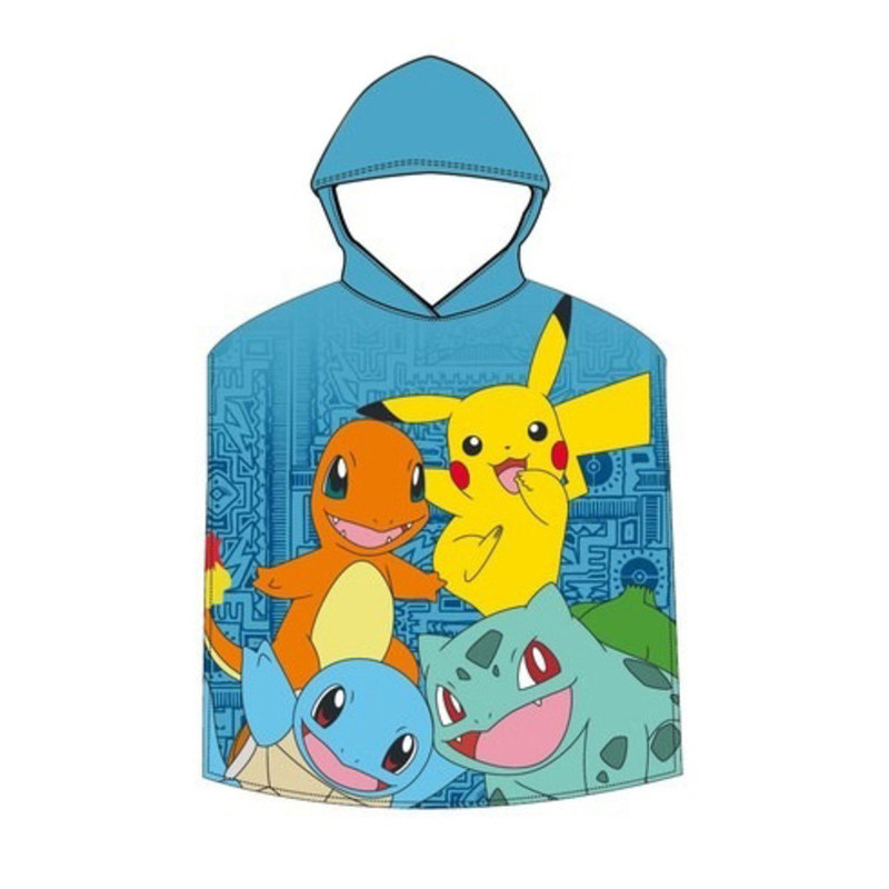 PONCHO DE MICROFIBRA POKEMON "PIKACHU" 2023POK017 SAFTA23 VAC