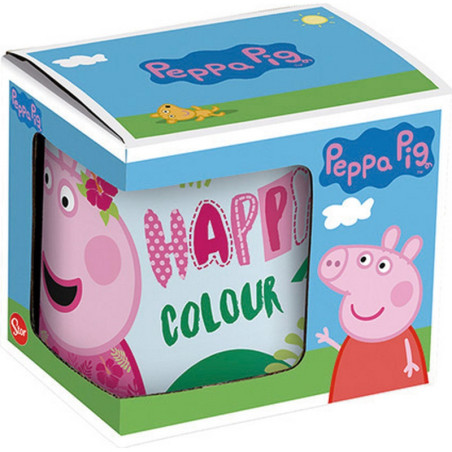 TAZA GRANDE 325ML PEPPA PIG "HAVING FUN" SAFTA25 ENERO 20102