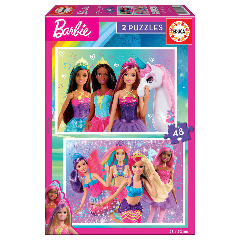 2 PUZZLES DE 48 PIEZAS BARBIE "GIRL" SAFTA23 ENERO 19299