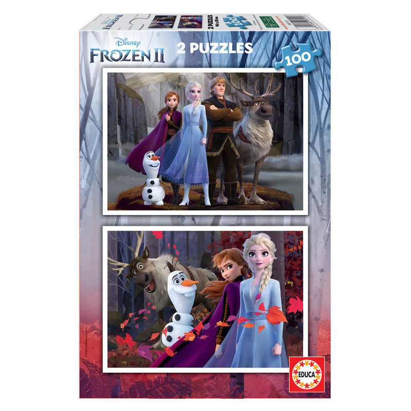 2 PUZZLES DE 100 PIEZAS FROZEN "BELIEVE" SAFTA23 ENERO 18111