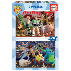 2 PUZZLES DE 100 PIEZAS TOY STORY "READY TO PLAY" SAFTA23 ENERO 18107