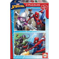 2 PUZZLES DE 48 PIEZAS SPIDER-MAN "HERO" SAFTA23 ENERO 18099