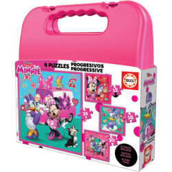 MALETIN CON 4 PUZZLES MINNIE MOUSE "ME TIME" SAFTA23 ENERO 17638