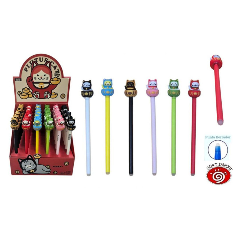 BOLIGRAFO SORT BORRABLE SERIE MANEKI-NEKO 6MOD 6864 (36)
