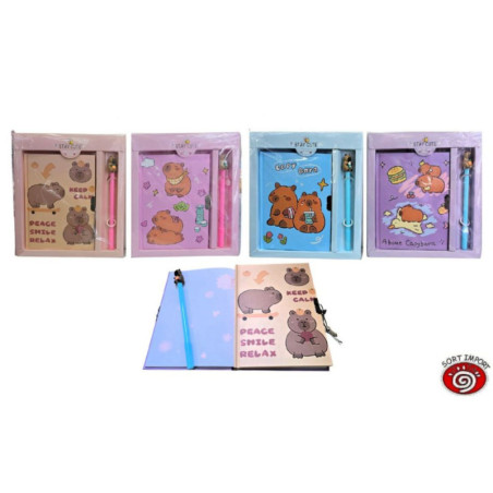 DIARIO SORT SERIE CAPYBARA C/BOLIGRAFO 6878