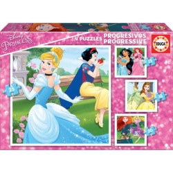 4 PUZZLES DE 12 A 25 PIEZAS PRINCESAS DISNEY "MAGICAL" SAFTA23 ENERO 17166