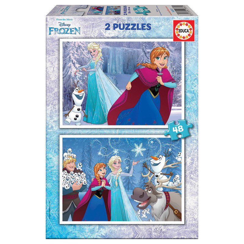 2 PUZZLES DE 48 PIEZAS FROZEN "BELIEVE" SAFTA23 ENERO 16852