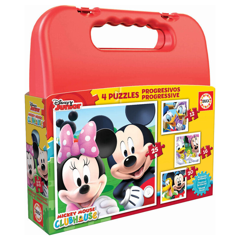 MALETIN CON 4 PUZZLES MICKEY MOUSE "ONLY ONE" SAFTA23 ENERO 16505