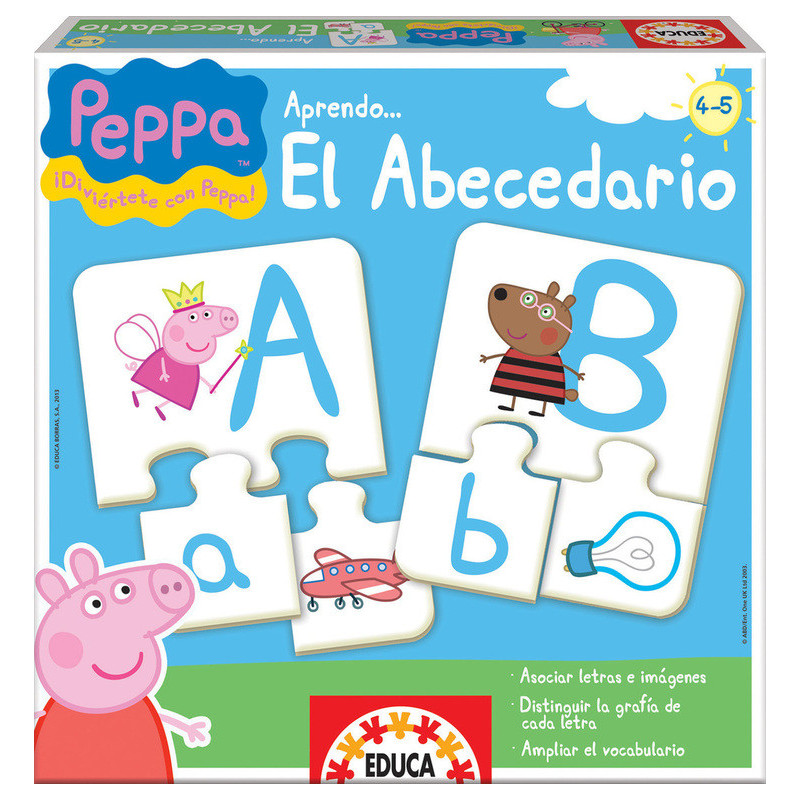 PUZZLE APRENDO EL ABECEDARIO PEPPA PIG "COSY CORNER" SAFTA23 ENERO 15652