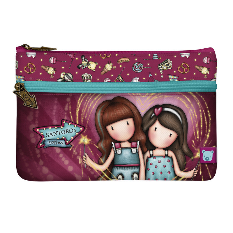 PORTATODO PLANO CON BOLSILLO GORJUSS™ FAIRGROUND "FIREWORKS" SAFTA23 ENERO 1128GJ03