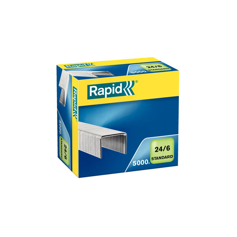 GRAPAS 24/6 CJ.5000 GALVANIZADA RAPID