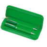 JUEGO BOLI LAPIZ FINIT POLIPIEL METAL C/ESTUCHE COLOR VERDE 3649-04 DISPLAST