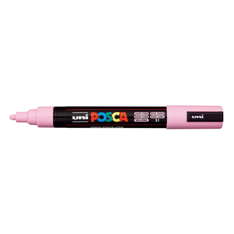 MARCADOR UNI-BALL POSCA PC-5M PUNTA REDONDA 1,8-2,5MM ROSA CLARO (51)