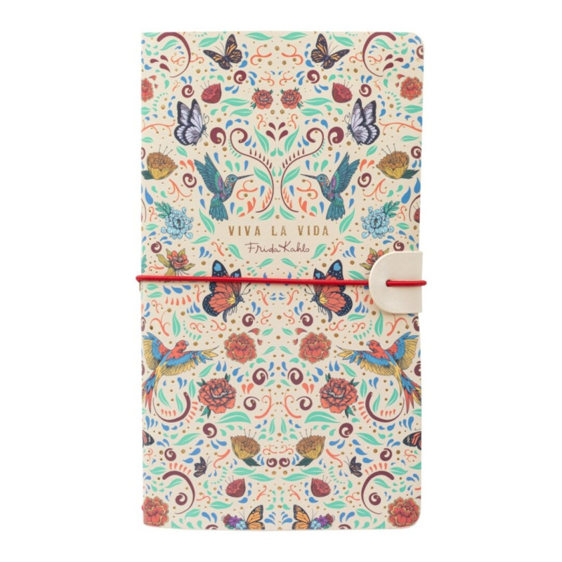 CUADERNO DE VIAJE FRIDA KAHLO C/GOMA CTBV037 UNIDAD ERIK