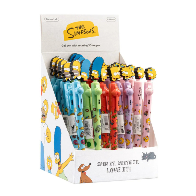 BOLIGRAFO GEL CLICK THE SIMPSONS BOXE0637 UNIDAD (25) ERIK