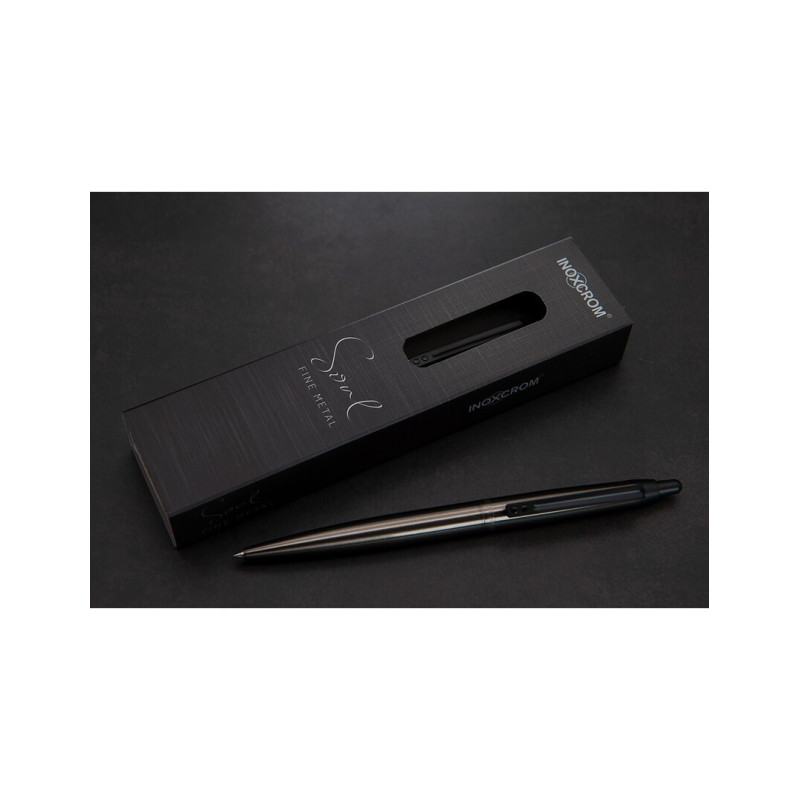 BOLIGRAFO INOXCROM 55 SOUL FINE METAL GUNMETAL OSCURO C/ESTUCHE UNIDAD 10152189