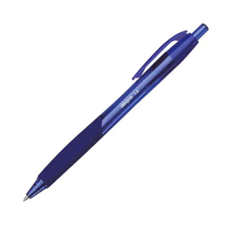 BOLIGRAFO TINTA GEL DEQUA AZUL RETRACTIL C/12U 1,0MM 40313