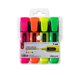 MARCD.FLUOR DEQUA 4 COLORES BLISTER 40335