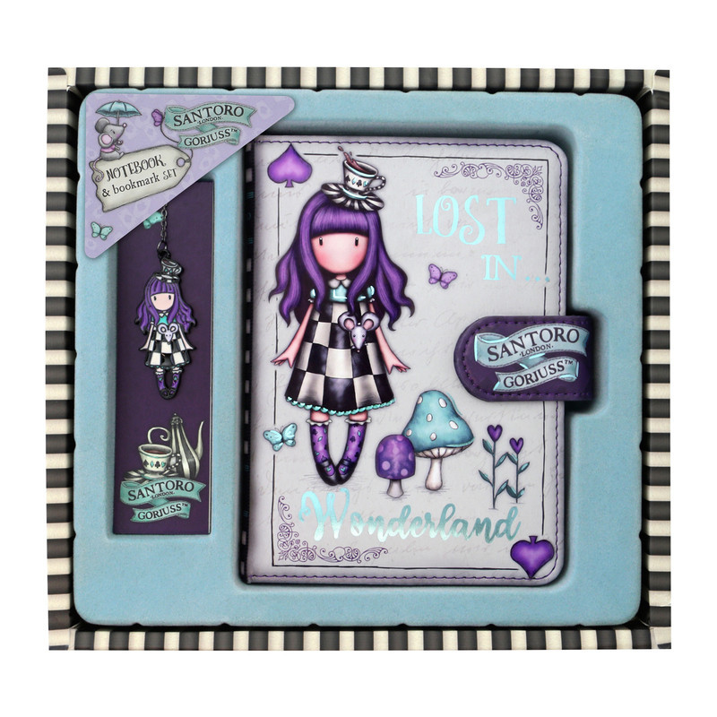 SET CUADERNO CON MARCAPAGINAS GORJUSS "A LITTLE MORE TEA" 1086GJ02 15,3*12 SAFTA22