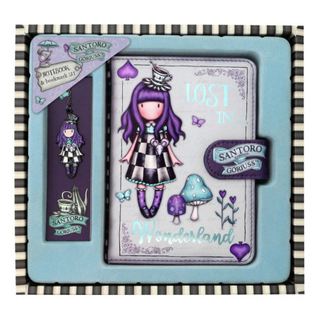 SET CUADERNO CON MARCAPAGINAS GORJUSS "A LITTLE MORE TEA" 1086GJ02 15,3*12 SAFTA22