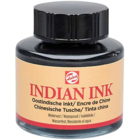TINTA PARA ESCRITURA INDIAN INK COLOR NEGRO TALENS BOTE 30ML UNIDAD