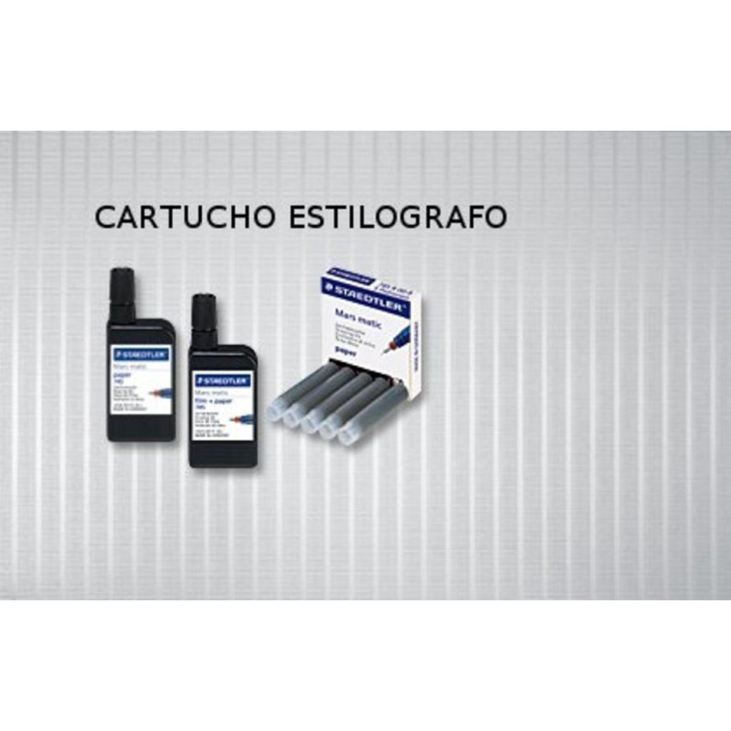 TINTA CHINA STAEDTLER CARTUCHO CAJA 5