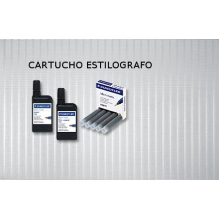 TINTA CHINA STAEDTLER CARTUCHO CAJA 5