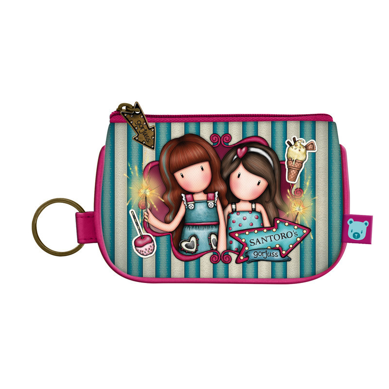 MONEDERO LLAVERO CON CREMALLERA GORJUSS™ FAIRGROUND "FIREWORKS" SAFTA23 ENERO 1044GJ11