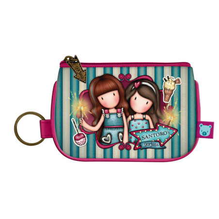 MONEDERO LLAVERO CON CREMALLERA GORJUSS™ FAIRGROUND "FIREWORKS" SAFTA23 ENERO 1044GJ11
