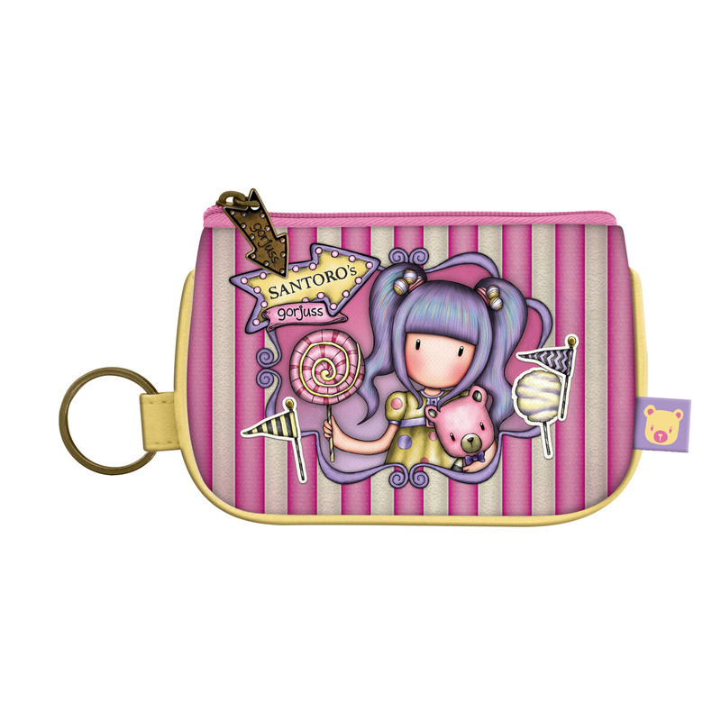 MONEDERO LLAVERO CON CREMALLERA GORJUSS™ FAIRGROUND "FIRST PRIZE" SAFTA23 ENERO 1044GJ10