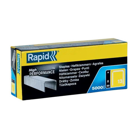 GRAPAS 13/8 C/5000 GALVANIZADA PARA CLAVADORAS RAPID