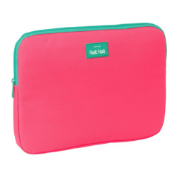 FUNDA PARA PORTATIL 14'' NAIT NAIT "ROSA FLUOR" SAFTA25 ENERO 103818