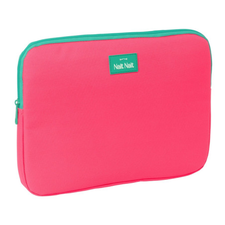 FUNDA PARA PORTATIL 14'' NAIT NAIT "ROSA FLUOR" SAFTA25 ENERO 103818