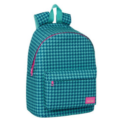 MOCHILA GRANDE ORDENADOR "PATA DE GALLO VERDE" SAFTA25 ENERO 103812