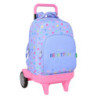 MOCHILA GDE. C/RUEDAS COMPACT EVOL. EXT. BENETTON "LILA" SAFTA25 ENERO 612551218