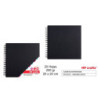 BLOC PAPEL MADRID PAPEL NEGRO 20*20 200G BLOC 20H PD140-01
