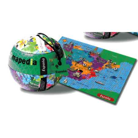 PUZZLE FOURNIER PURPLE COW 100 PIEZAS ESPAÑA BOLA METAL 1031048 ^