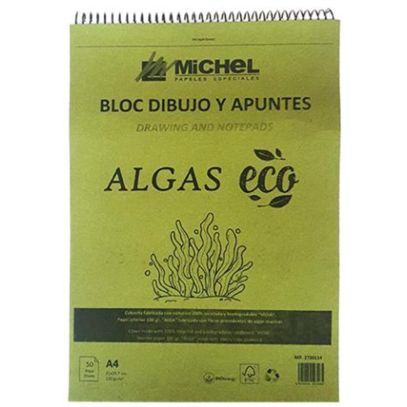 BLOC DIBUJO A-5 MCH DIBUJO Y APUNTES ALGAS ECO 120G 50H 2721148 UNIDAD