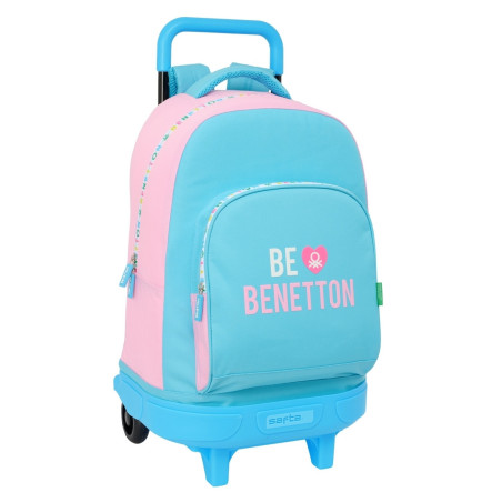 MOCHILA GDE. C/RUEDAS COMPACT EXTRAIBLE BENETTON "UNIQUE" SAFTA25 ENERO 612552918